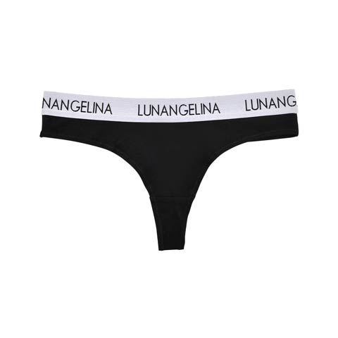 【Lunangelina】Logo tape T-back/Black［ルナアンへリナ］(BLACK-S)