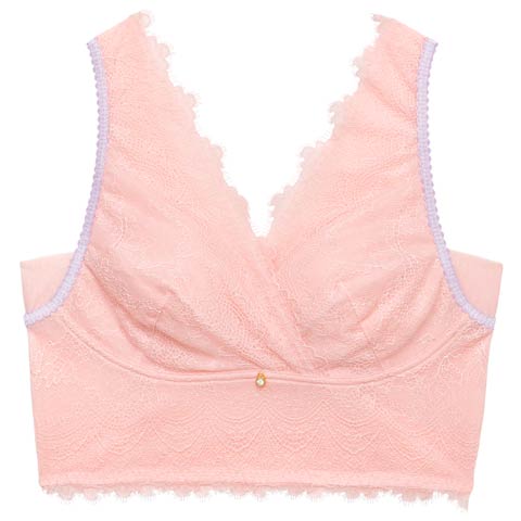 4/7新作!【三上悠亜プロデュース/Mieloa】ティアラフィットナイトブラ(ピンク-S60)