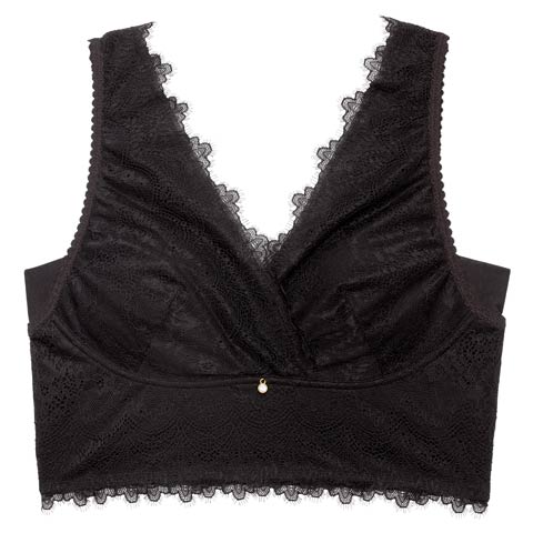 4/7新作!【三上悠亜プロデュース/Mieloa】ティアラフィットナイトブラ(ブラック-S60)