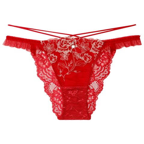 12/3新作!【伊藤桃々プロデュース/Rosem】リッチラメローズ単品ハーフバックショーツ(ルビーレッド/ハーフバック-M)