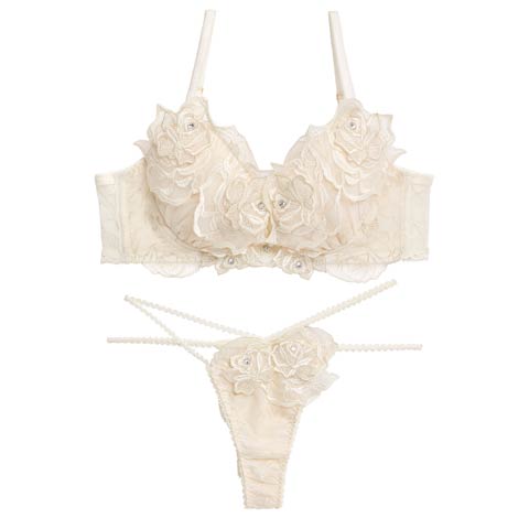 1/7新作!【伊藤桃々プロデュース/Rosem】ロマンティックローズブラセット/フローラルホワイト(フローラルホワイト/Ｔバック-A65/ショーツM)