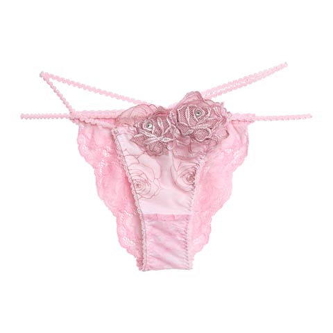 1/7新作!【伊藤桃々プロデュース/Rosem】ロマンティックローズ単品ハーフバックショーツ(ローズピンク/ハーフバックショーツ-M/ショーツM)
