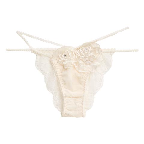 1/7新作!【伊藤桃々プロデュース/Rosem】ロマンティックローズ単品ハーフバックショーツ(フローラルホワイト/ハーフバックショーツ-M/ショーツM)