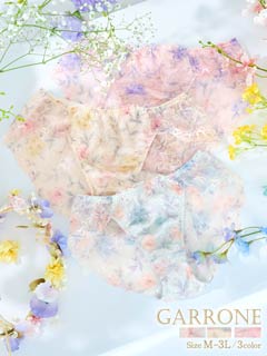 3/26新作!【ダレノガレ明美プロデュース/GARRONE】Flower Crown Print Shorts  フラワークラウンプリントショーツ