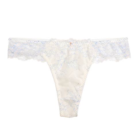 【ダレノガレ明美プロデュース/GARRONE】Luxury Floral T-back ラグジュアリーフローラル Tバック(オフホワイト-M)