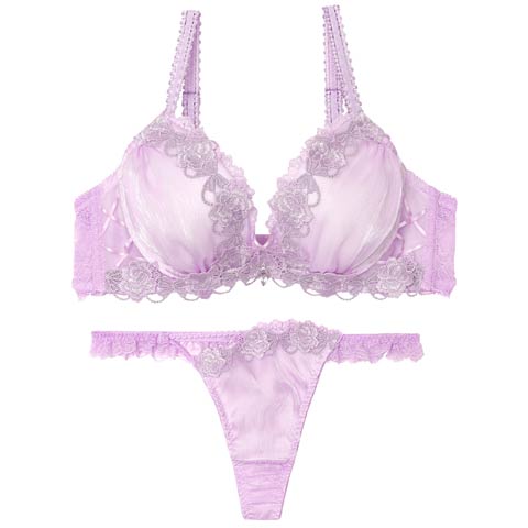 3/11新作!【伊藤桃々プロデュース/Rosem】トゥインクルフラワーブラセット/スターラベンダー(スターラベンダー/Tバック-A65/ショーツM)