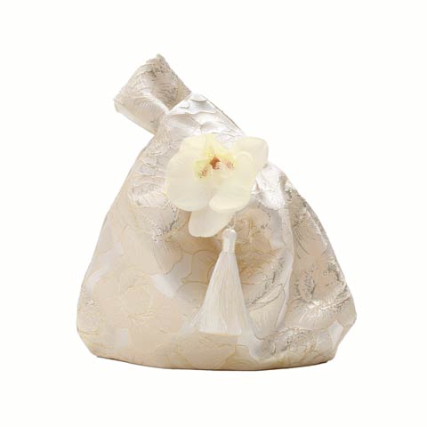 [単品]和花タッセル手提げバッグ【2025年新作/YUKATA by dazzy】(クリーム-手提げバッグ)