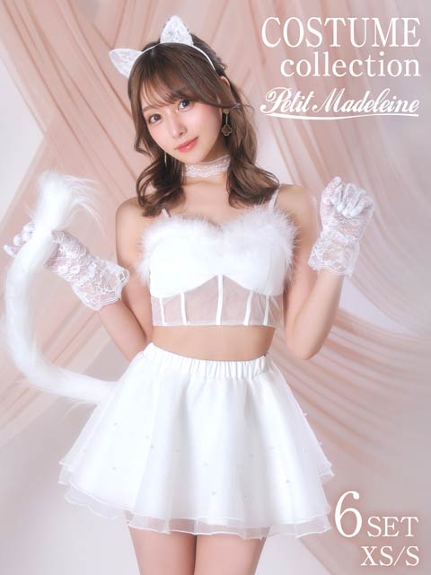 【6点SET】ウエスト魅せCute猫コスチューム【2023ハロウィン/コスプレ】