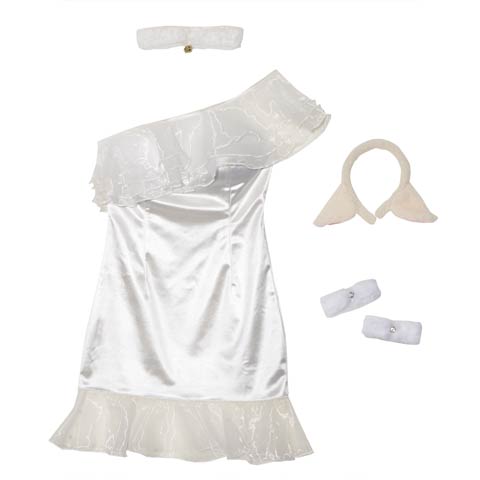 10/7新作!【4点SET】フェミニンワンショルフリル羊コスチューム【2025ハロウィン/コスプレ】[桜井みづき着用](ホワイト-XSサイズ)