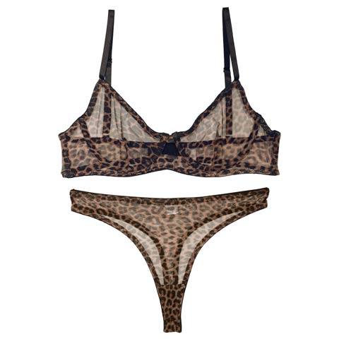 [CARRIEFRANCA]メッシュレオパードブラセット［大人気］(レオパード-S)