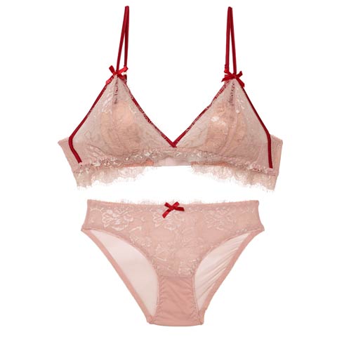 [CARRIEFRANCA]シェリーフローラルブラセット［大人気］(ピンク-S)