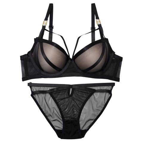 [CARRIEFRANCA]ドラマティックヌーディーブラセット［大人気］(ブラック-S)