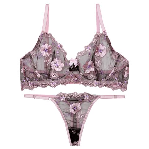 [CARRIEFRANCA]メロウブルームブラセット［大人気］(ピンク-S)