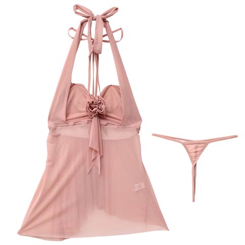 [CARRIEFRANCA]ニュアンスローズベビードール(ピンク-フリー)