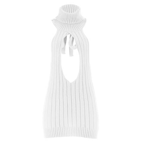 1/29再販![CARRIEFRANCA]シャルムリボンニットベビードール(ホワイト-フリー)