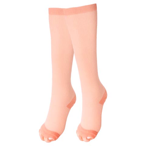 リラックス着圧ロングソックス［週末セール］(ピンク-フリー)