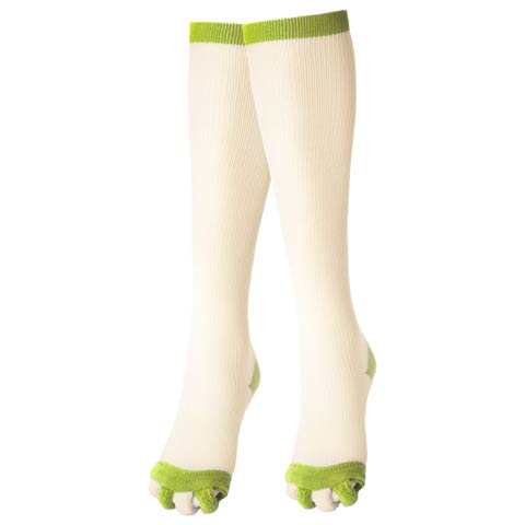 リラックス着圧ロングソックス［週末セール］(グリーン-フリー)