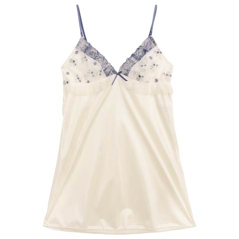 フローラルガーリーフリルベビードール(アイボリー-M)