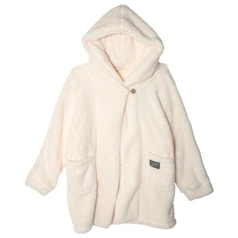 シープタッチフート付きガウンルームウェア(アイボリー-フリー)