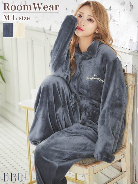 11/10新作!モコモコハイネックロゴトップス&パンツルームウェア