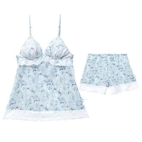 2/18新作!ピュアローズヴェールベビードール(ホワイト-M)