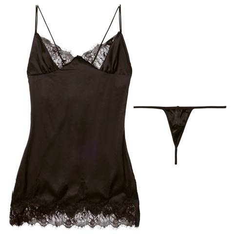 12/19新作!メロウシアーレースベビードール(ブラック-フリー)