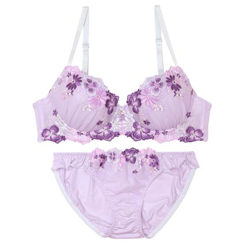 トロピカルスウィートフラワーブラジャー&フルバックショーツ