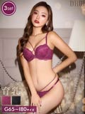 【3点セット】【GHIサイズ】ロイヤルスカラップクロス育乳脇高ブラジャー&フルバック&Tバックショーツ