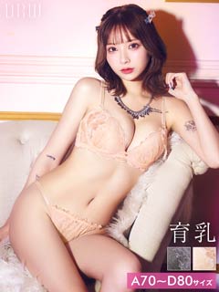 ミスティックレーシィピオニー育乳脇高ブラジャー&バック透けフルバックショーツ［激売れ］