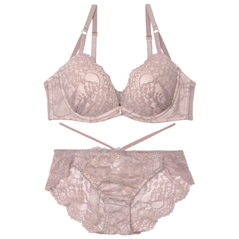 マリアージュコードレースブラジャー&バック透けフルバックショーツ［激売れ］［週替］[スーパーセール](モカ-A70/ショーツM)