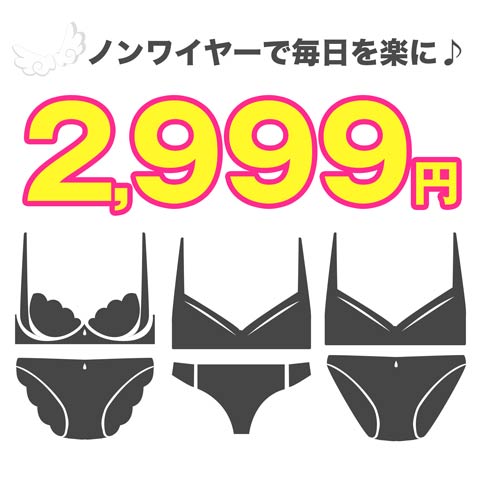 【予約※1月初旬より順次発送】12/4再販!【福袋★ブラセット3点入】ブラジャー＆ショーツ3点組入り福袋(C.タイプランダム-S)