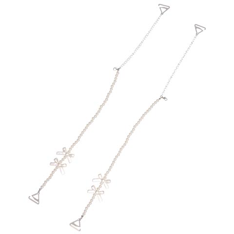 12/19新作!付け替え用リボンモチーフパールストラップ単品(ホワイト-フリー)