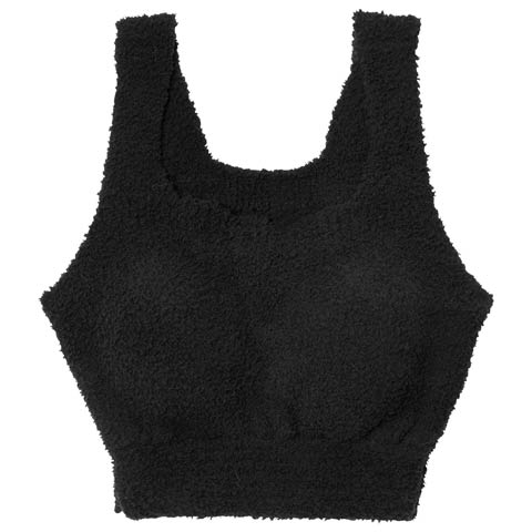 11/21新作!【ノンワイヤー】もこもこガーリーブラジャー単品(ブラック-フリー)