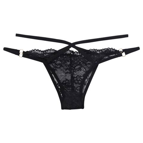 11/28新作!クロスコードシアーレーシィショーツ単品(ブラック-フリー)