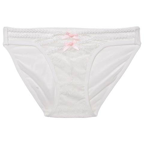 2/9新作!ウェーブコードレースフルバックショーツ単品(ホワイト-フリー)