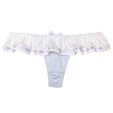 パステルセーラーカラーTバックショーツ単品[おそろいショーツ](サックス-M)