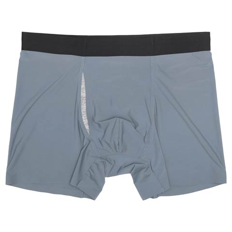 シンプルワンカラーストレッチ男性用ボクサーパンツ［Xmasセール］(ブルー-M)