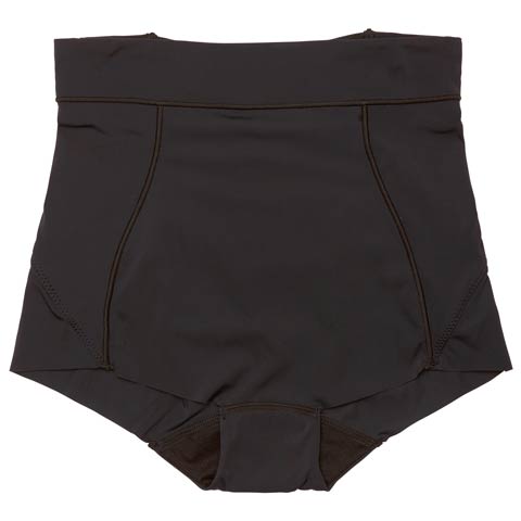 1/5新作!ハイウエストバッククロス骨盤サポートボックスショーツ単品(ブラック-M)