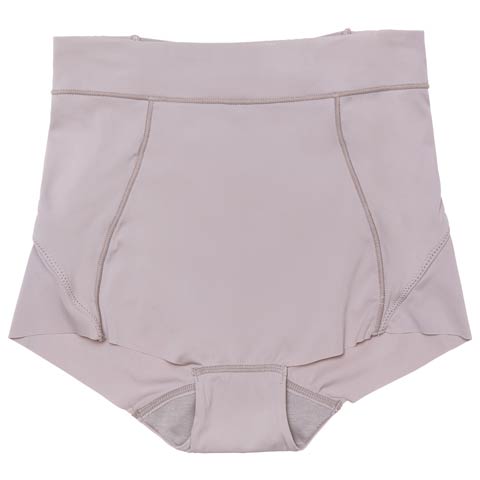 1/5新作!ハイウエストバッククロス骨盤サポートボックスショーツ単品(グレー-M)