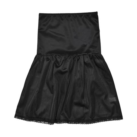 ワンカラーウエストメイクペチコート(ブラック-M)