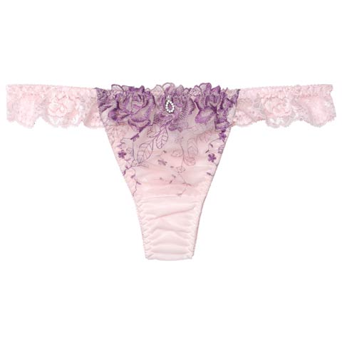 2/3再販!ロマンティックベルローズTバックショーツ単品[おそろいショーツ](ピンク-M)