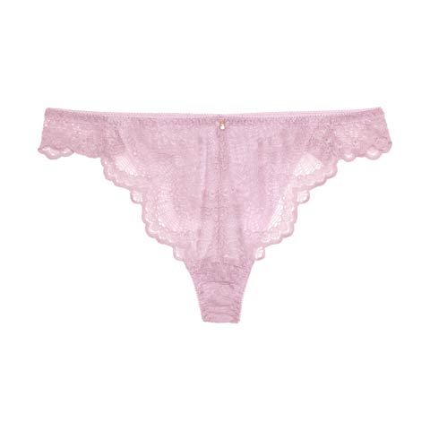 オリエンタルスカラップレースバック透けTバックショーツ単品[おそろいショーツ](ピンク-M)