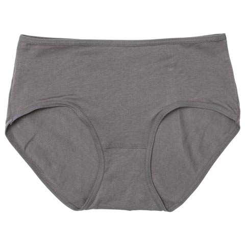 ストレッチ綿混フルバックショーツ単品［バレンタイン限定］(チャコール-M)