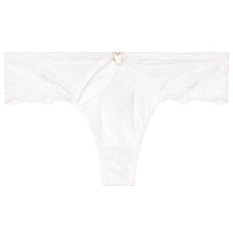 1/12新作!レーシィホールハートリングTバックショーツ単品(ホワイト-S)