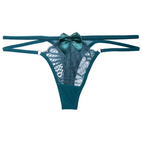 4/10新作!グラマラスコードリボンTバックショーツ単品(グリーン-フリー)