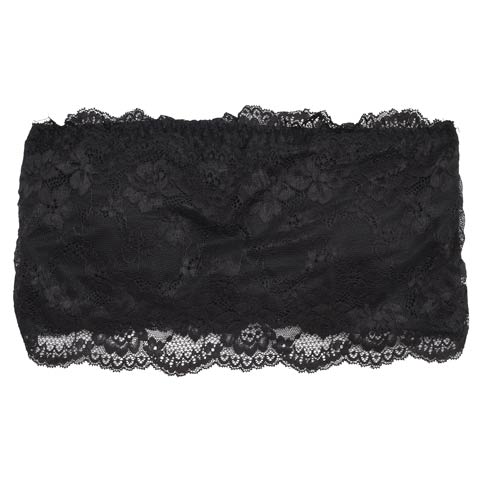 オールレースフラワーチューブ単品ブラジャー(ブラック-S)