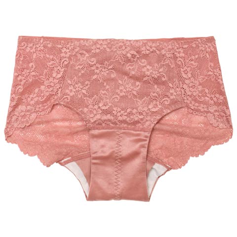 ストレッチレースサニタリーショーツ(ピンク-M)
