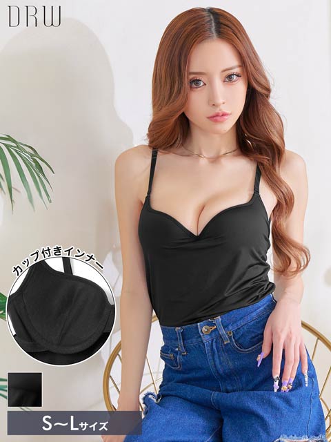 メルティサテンレースブラジャー&サイド紐Tバックショーツ