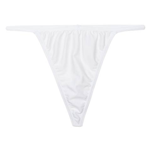 ワンカラーストリングストレッチTバックショーツ単品［12H限定1］(ホワイト-M)