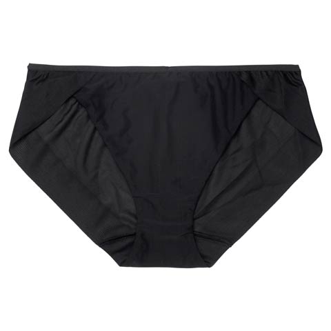 カシュクールシームレスフルバックショーツ単品［44］(ブラック-M)